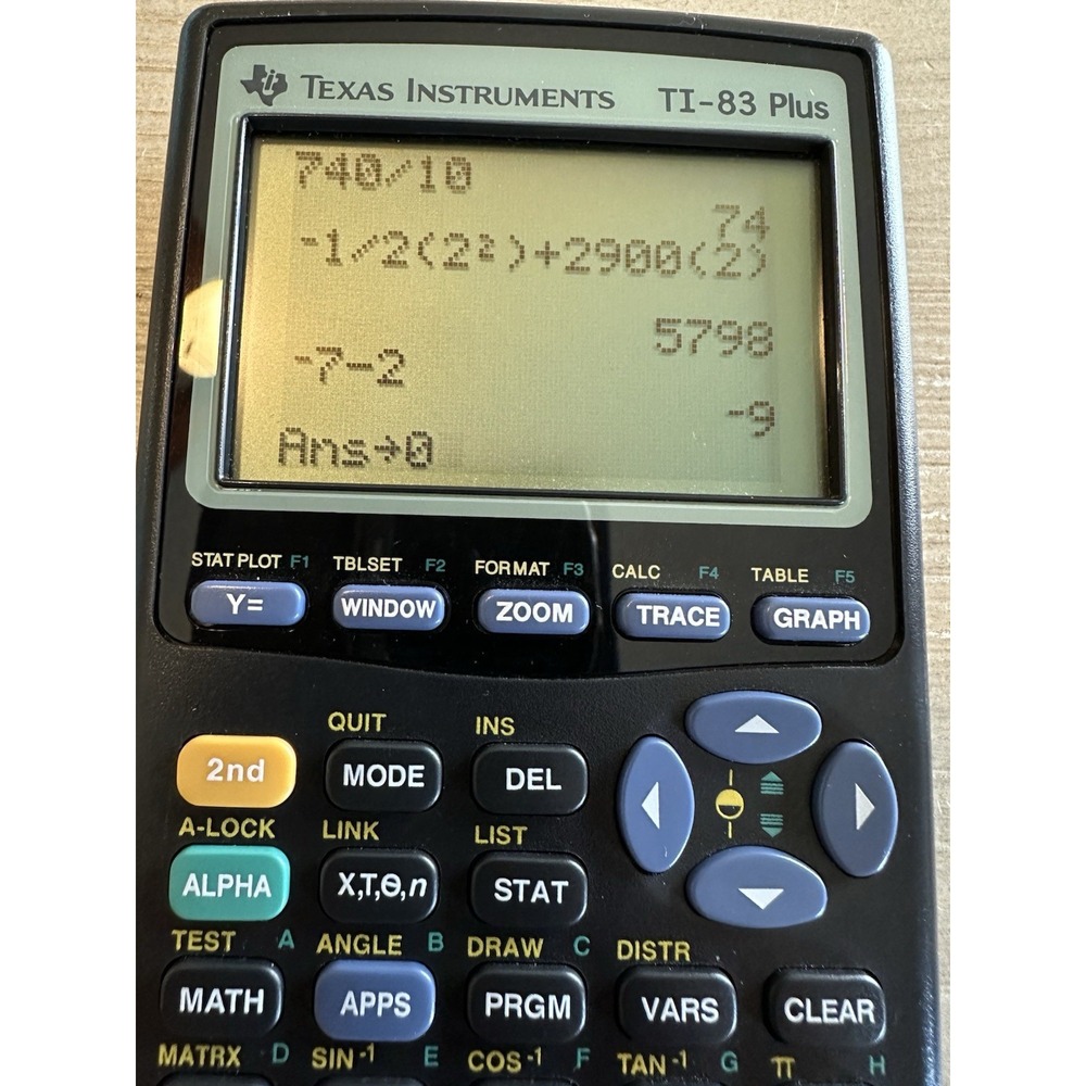 Vintage Calculator Texas Instruments TI-83 Plus Graphical tested & working